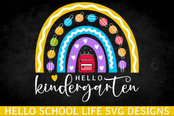Hello Kindergarten SVG: Graphics for Crafts