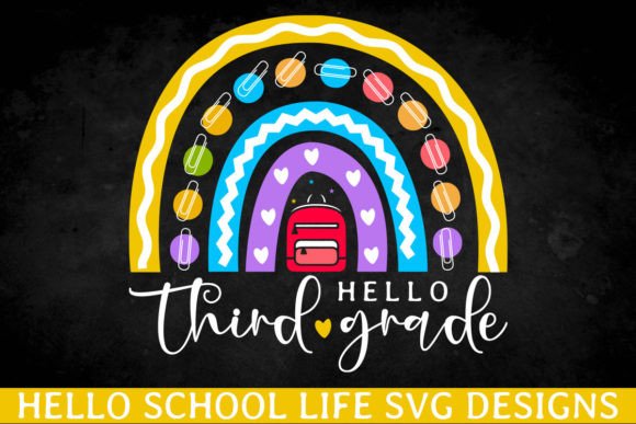 Hello Third Grade SVG: Graphics for Crafts