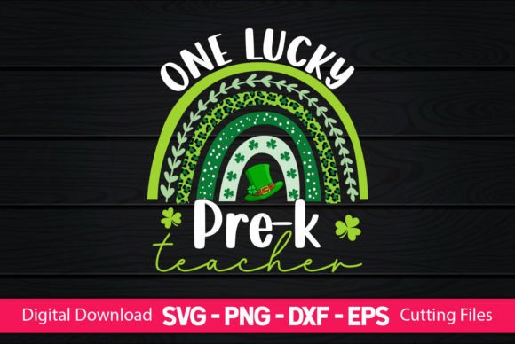 One Lucky Pre-k Teacher Graphics for Crafts