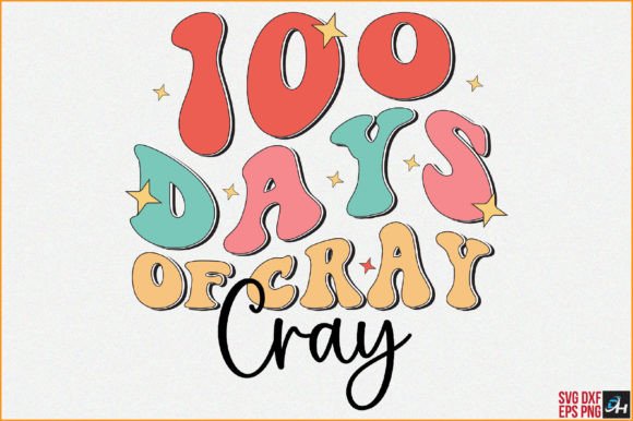 Retro 100 Days Graphics for Crafts