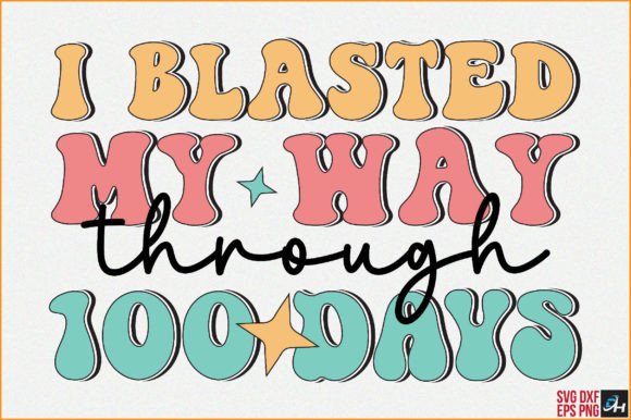Retro 100 Days Graphics for Crafts