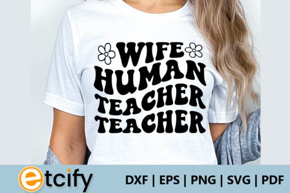 Retro Teacher SVG for Crafts & Graphics