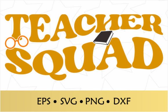 Reviewing Teacher Squad Retro Wavy SVG for Embroidery