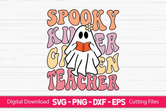 Spooky Kindergarten Teacher Graphics for Crafts
