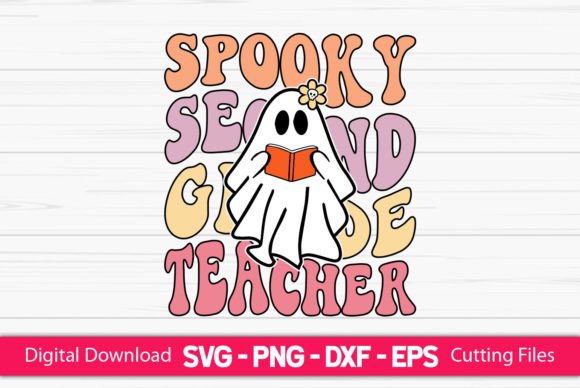 Spooky Second Grade Teacher Graphics for Crafts