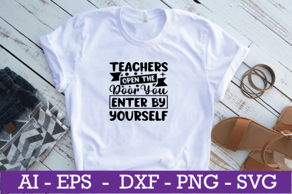 Teachers Open the Door SVG for Graphics & Crafts